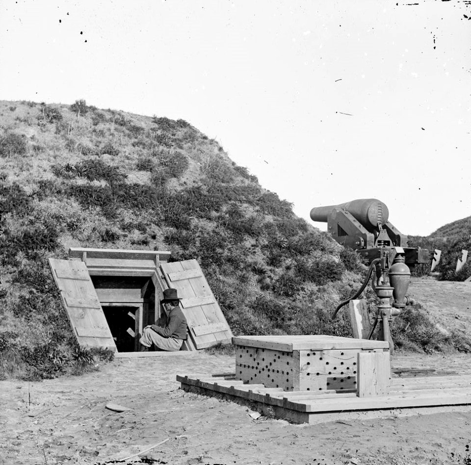 Drewry's Bluff, Va. Interior of Fort Darling