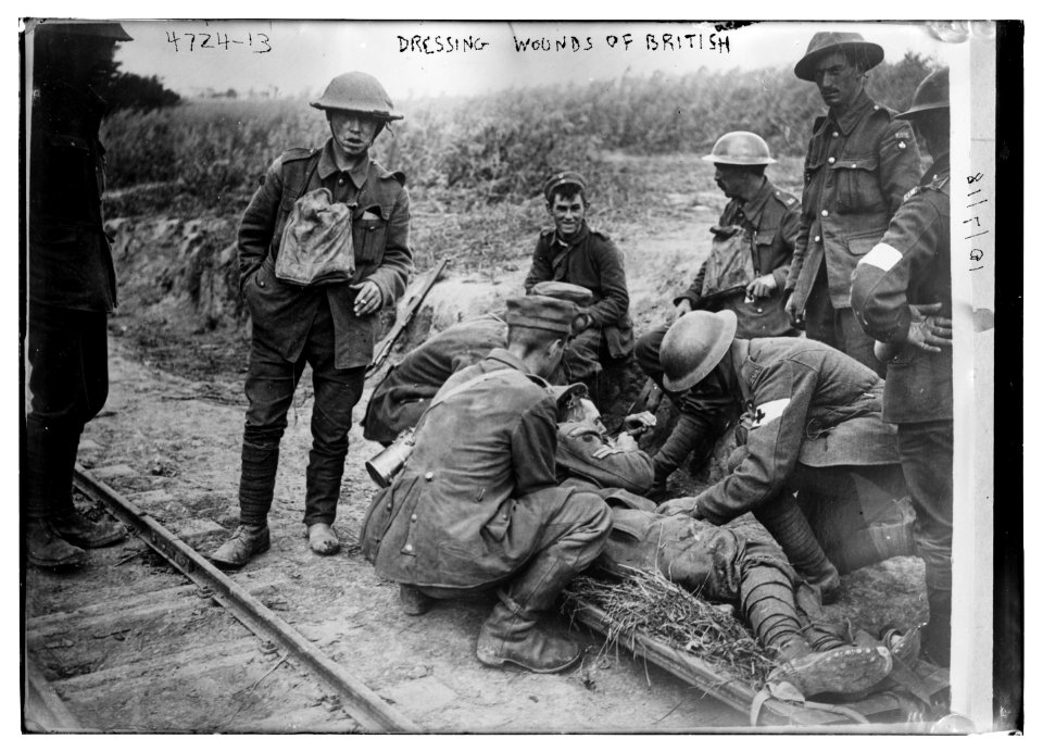 Dressing wounds of British LCCN2014707795