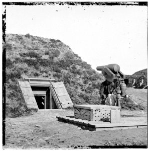 Drewrys bluff virginia interior of confederate fort darling