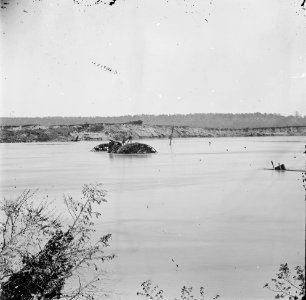Drewry's Bluff, Virginia. Obstructions in James River