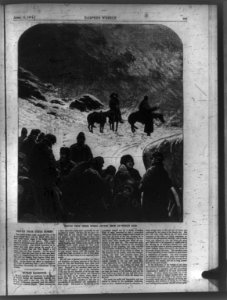 Driven from their homes - flying from an Indian raid LCCN2006677873