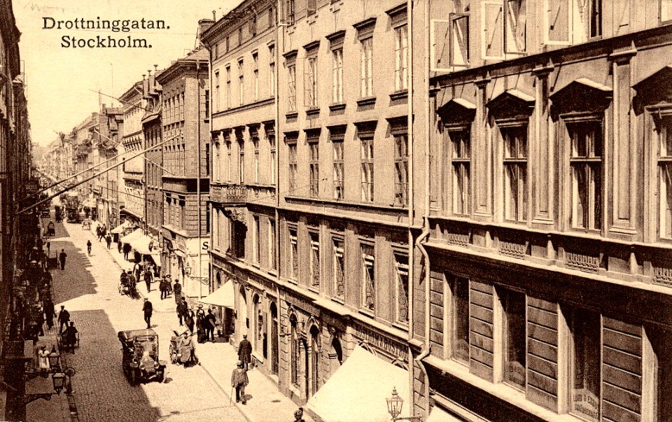 Drottninggatan 16, 18, 20, vykort