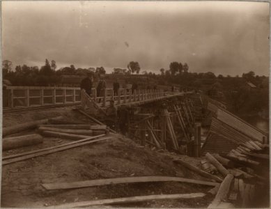 Druja, Drujka, Čyhunačny most. Друя, Друйка, Чыгуначны мост (1929)