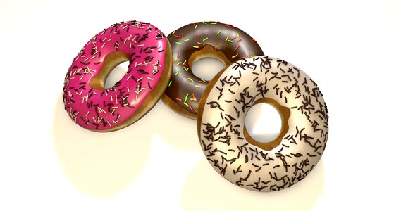 Dessert background donut