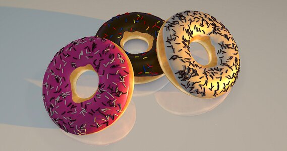 Dessert background donut photo