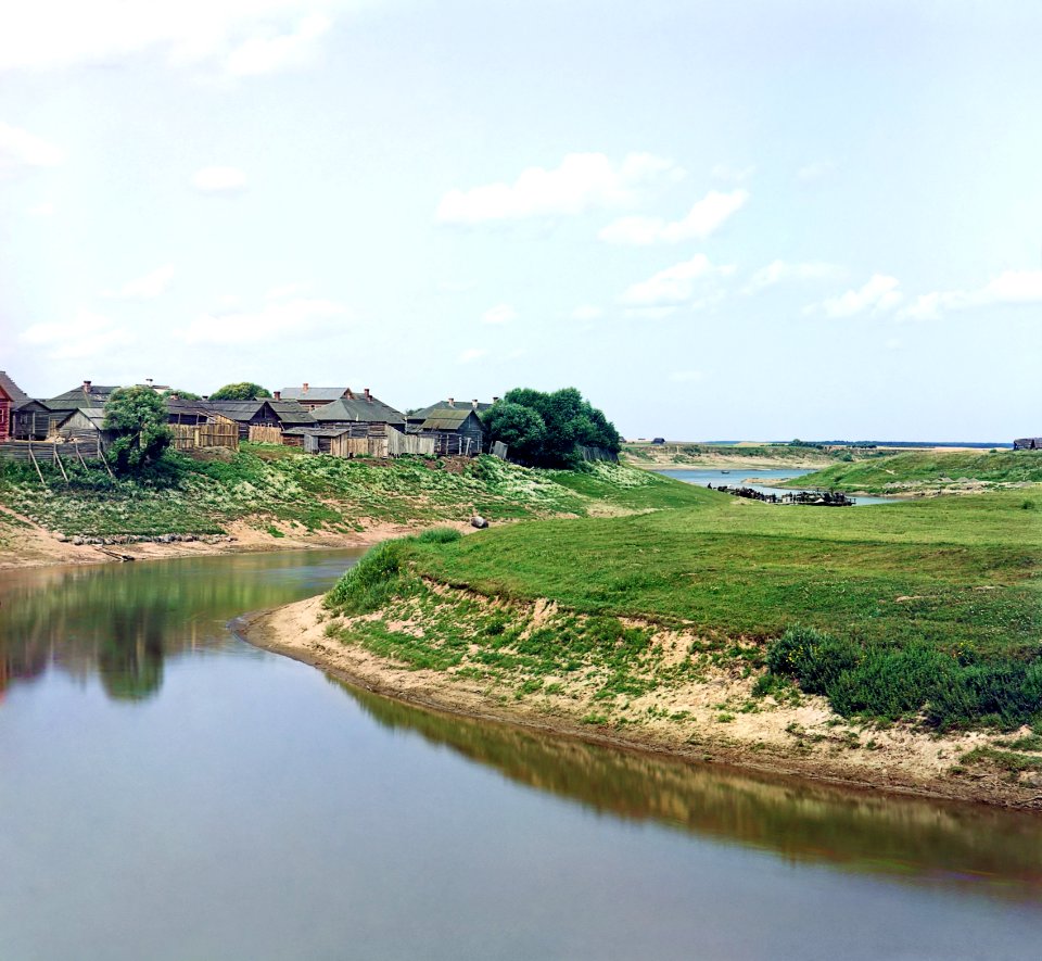 Drysa. Дрыса (S. Prokudin-Gorsky, 1912)
