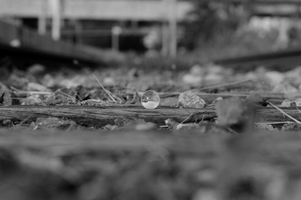 Track rail glass beads