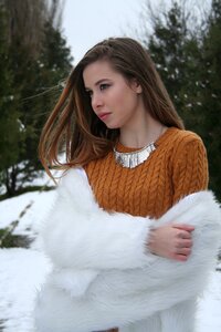 Yellow white snow
