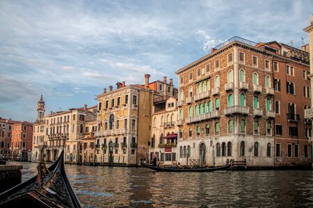 Venetian canal water gondola