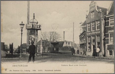 Dubbele Buurt einde Overtoom, Afb B00000008201