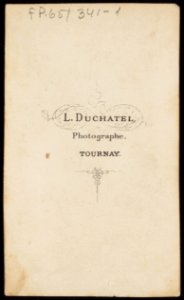 Duchatel, Louis - carte de visite, achterzijde