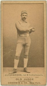 Dude Esterbrook, Indianapolis Hoosiers, baseball card portrait LCCN2007686545
