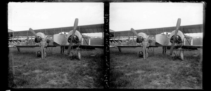 Dugny. Lt Michas. Caudron G.4 C 1293 - Fonds Berthelé - 49Fi1256