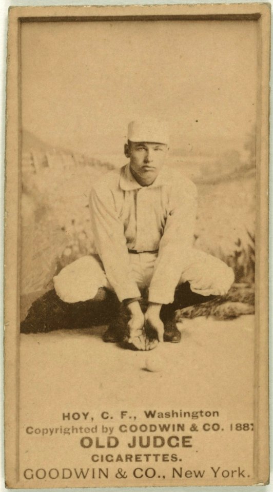 Dummy Hoy, Washington Statesmen, baseball card portrait LCCN2007686954