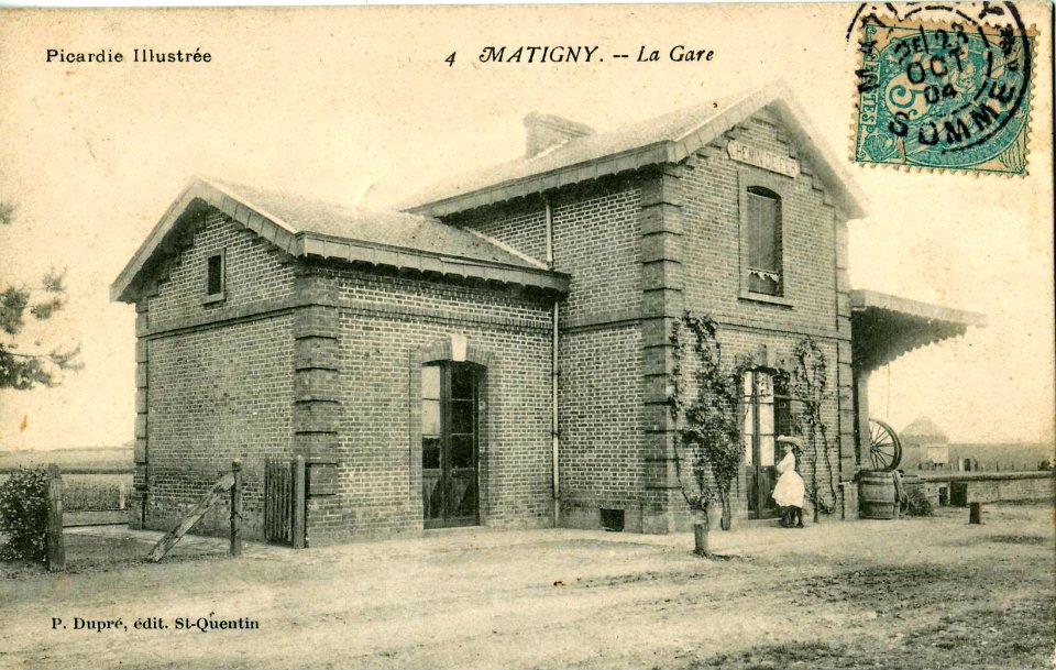 Dupré 4 - Picardie illustrée - MATIGNY - La Gare