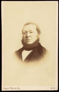 Dupont, Joseph - carte de visite, Portret van een man met ringbaard