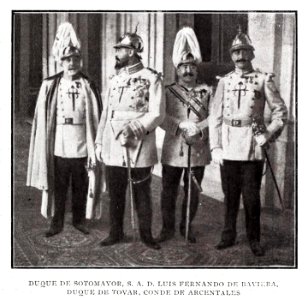 Duque de Sotomayor, Luis Fernando de Baviera, Duque de Tovar, Conde de Arcentales, de Goñi, Blanco y Negro