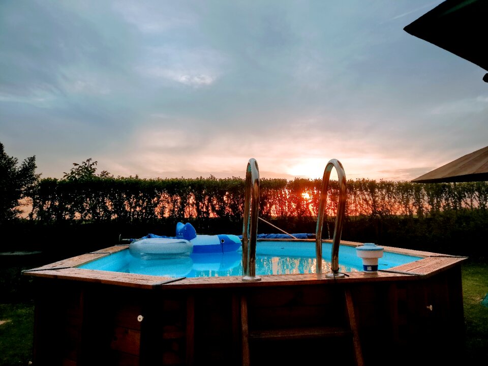 Sun sunset water