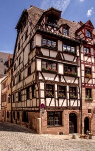 Middle ages building tower photo