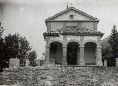Durch Fliegerangriff beschädigte Kirche a.d.Isonzofront (BildID 15605221)
