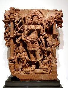 Durga, Rajasthan, India, 1000s AD, sandstone - Dallas Museum of Art - DSC05087 photo