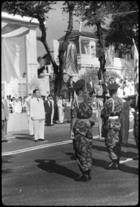 During ceremonies at Saigon, South Vietnam, the Vietnamese Air Force pledged its support for President Ngo Dinh Diem... - NARA - 542330 photo