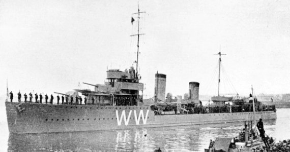 Dutch destroyer Witte de With at Den Helder c1935