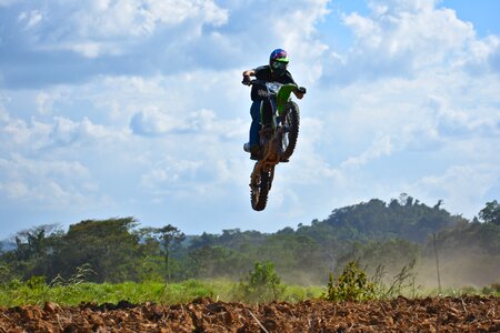 Dangerous dirtbike ramp photo