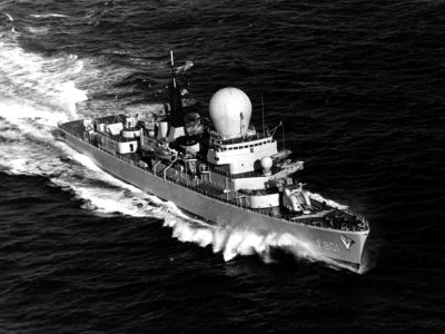 Dutch frigate Tromp (F801) operating with the NATO Standing Naval Force Atlantic in February 1978 photo