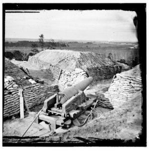 Dutch Gap Canal, James River, Virginia. Confederate battery LOC cwpb.00704