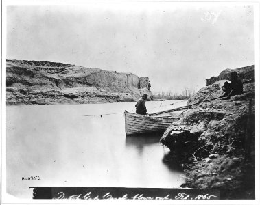 Dutch Gap Canal. Blown out Feb. 1865 - NARA - 530423