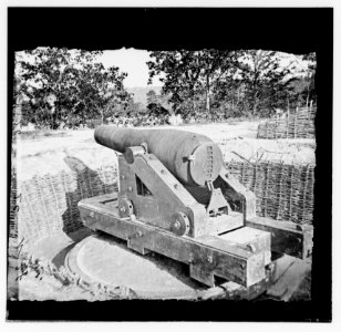 Dutch Gap Canal, James River, Virginia. Confederate battery LOC cwpb.00707