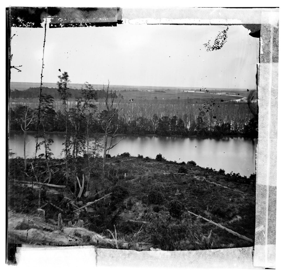 Dutch Gap Canal, James River, Virginia. View on the James River LOC cwpb.00705