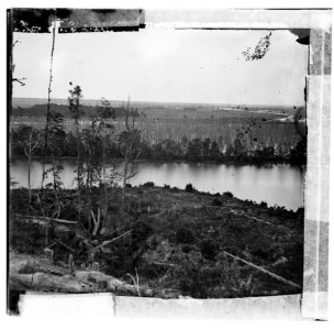 Dutch Gap Canal, James River, Virginia. View on the James River LOC cwpb.00705 photo