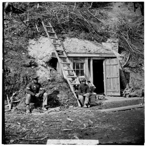 Dutch Gap, Va. Bomb-proof quarters of Major Strong LOC cwpb.01925