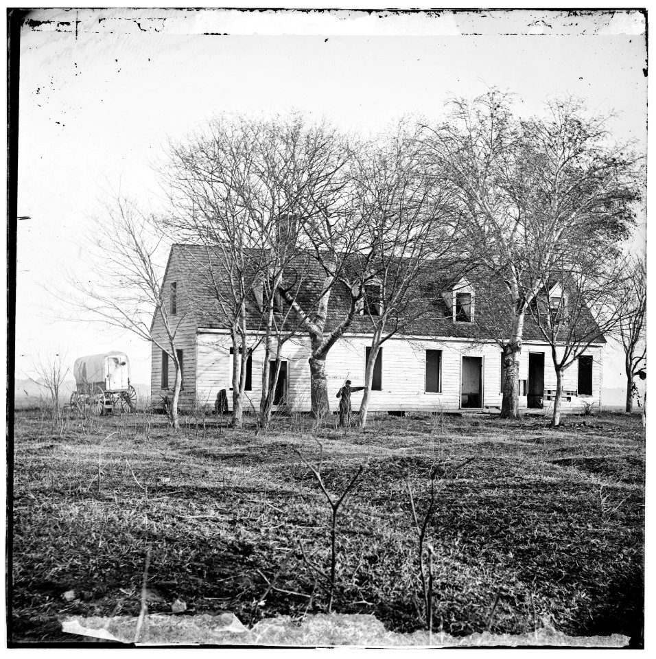 Dutch Gap, Virginia (vicinity). Deserted farm house near Dutch Gap canal LOC cwpb.01934