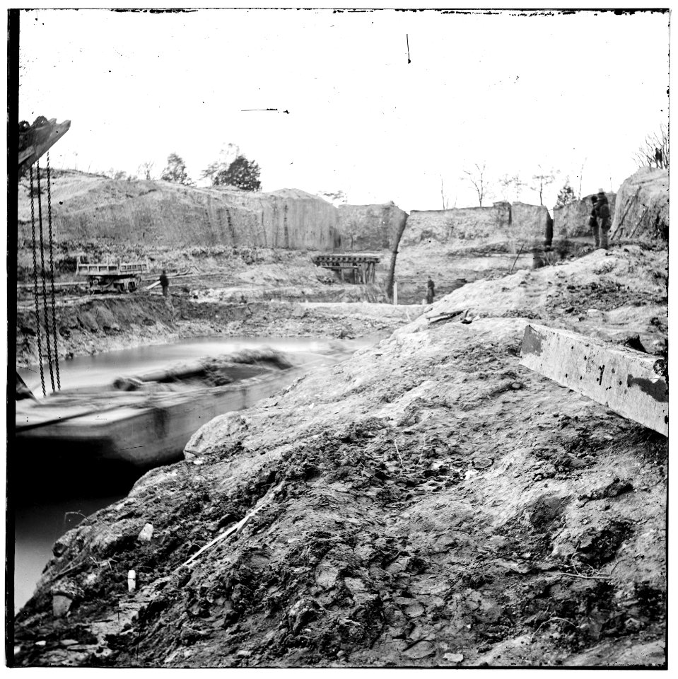 Dutch Gap, Virginia. View of Dutch Gap canal LOC cwpb.01922
