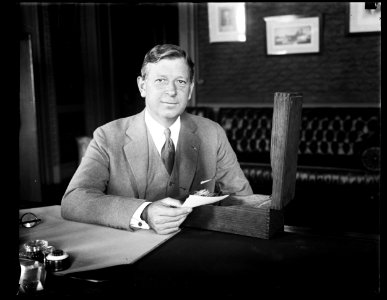 Dwight F. Davis at desk LCCN2016894400