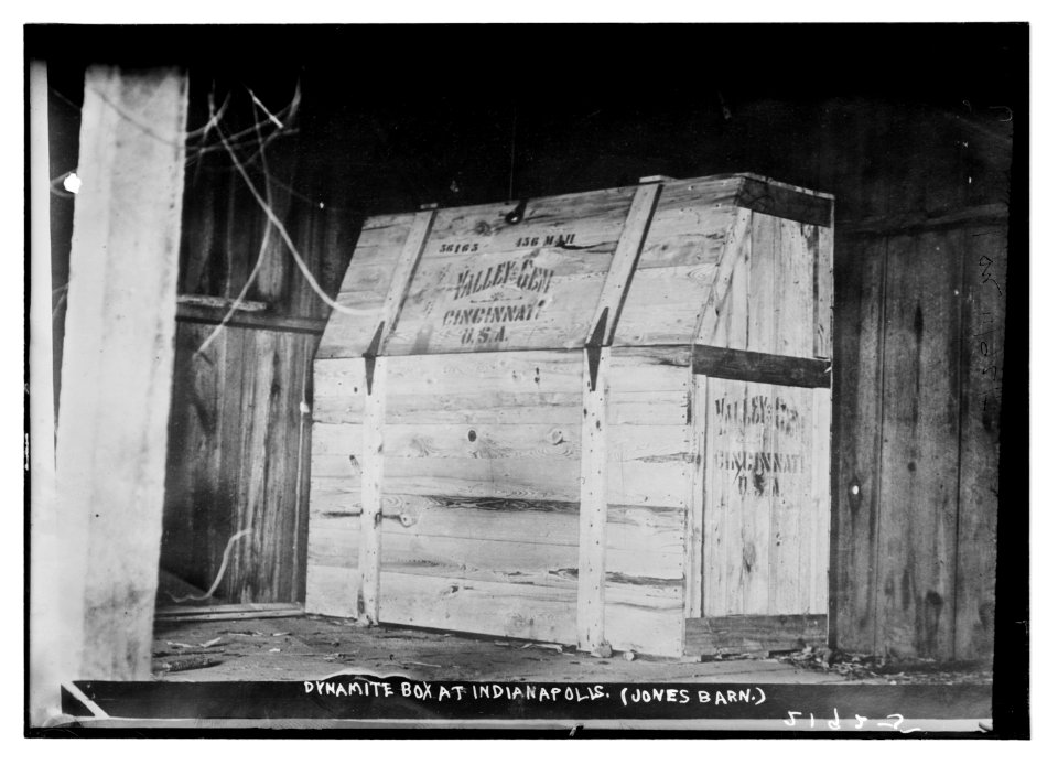 Dynamite box at Indianapolis, (Jones Barn) LCCN2014689142