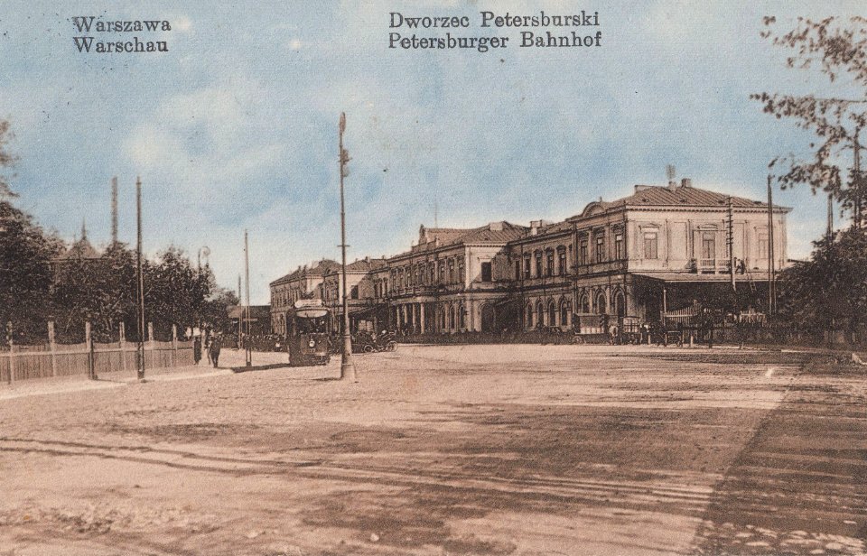 Dworzec Petersburski w Warszawie przed 1916a