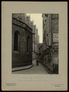 Dégagement de la cathédrale Saint-Étienne. Rue des Cloches. - FRAC31555 26Fi41