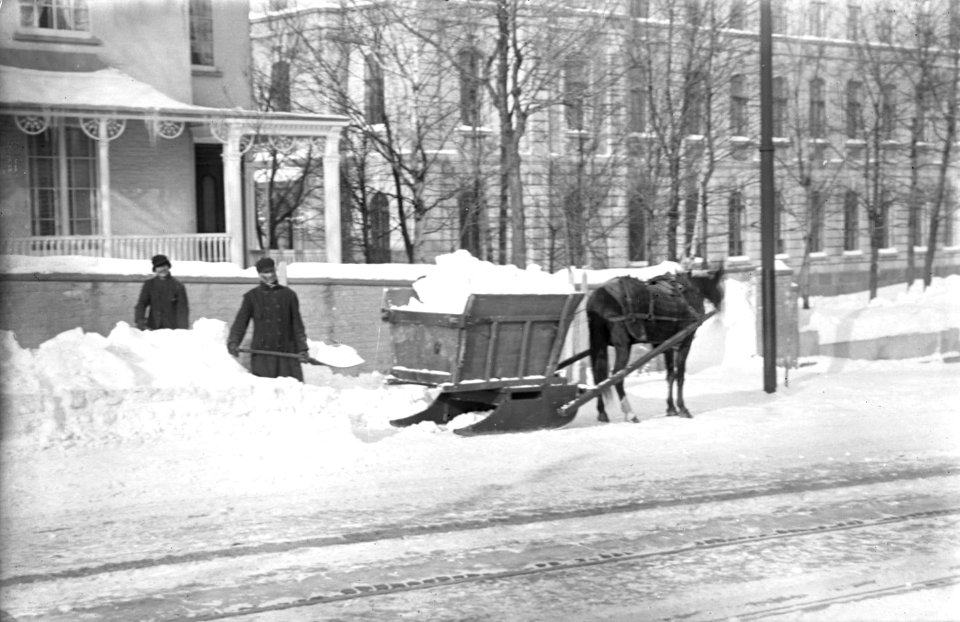 Déneigement à Québec 1904