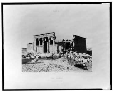 Débôd (Parembole) - vue générale du temple - Félix Teynard. LCCN2001695352