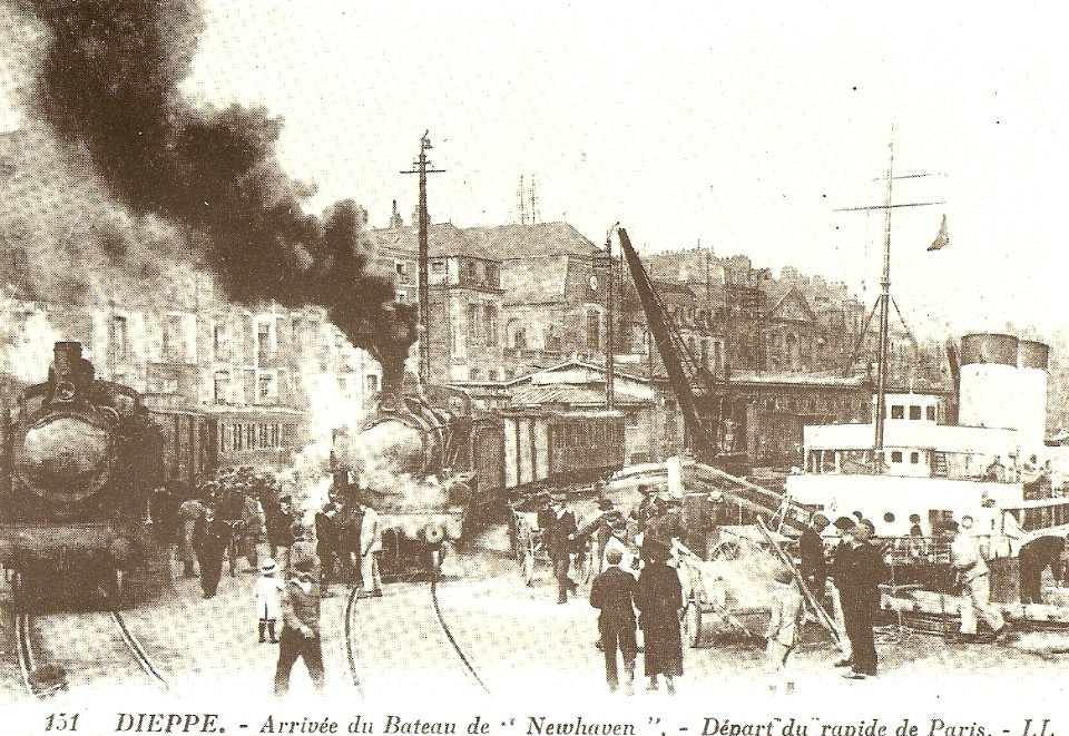 Départ à Dieppe du rapide de Paris
