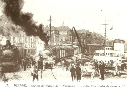 Départ à Dieppe du rapide de Paris