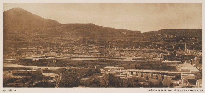 Délos – Hieron d'Apollon Délien et le Mt-Cynthe - Baud-bovy Daniel Boissonnas Frédéric - 1919