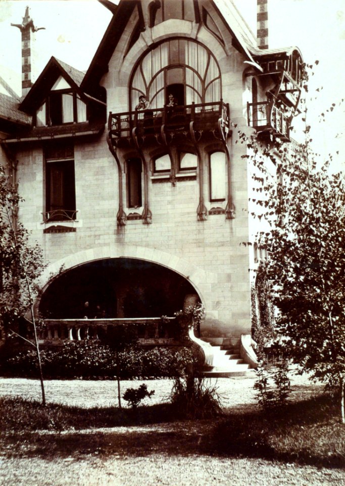 Détail de la façade nord de la Villa Majorelle inv. 003.7.1.10