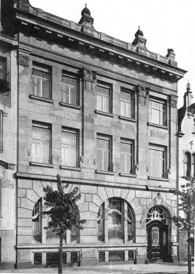 Düsseldorf Prinz-Georg-Straße 122, von Architekt K. Sandkaulen, Die Architektur des XX. Jahrhunderts - Zeitschrift für moderne Baukunst. Jahrgang 1907, 70