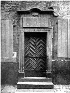 Düsseldorf, Haus Schulstraße 1, Haustür