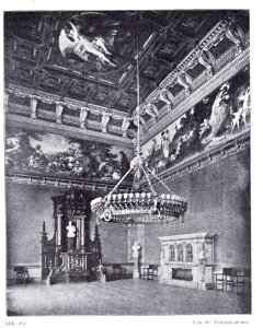 Düsseldorf, Kunstakademie erbaut von 1875 bis 1879 von Hermann Riffart, Aula